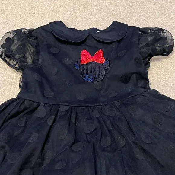 minnie mouse black polka dot dress Miss Mouse Polka Dot Dress
